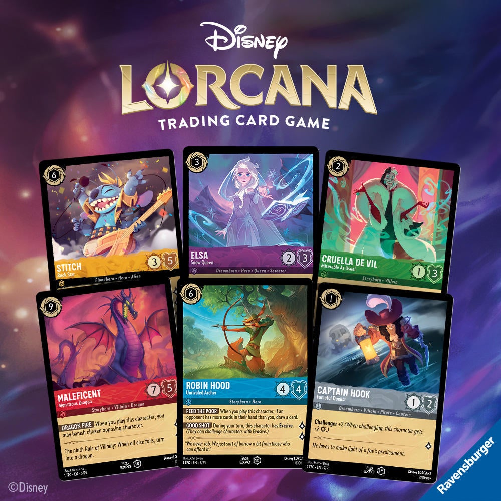 Disney Lorcana Reveals First Cards, More Details