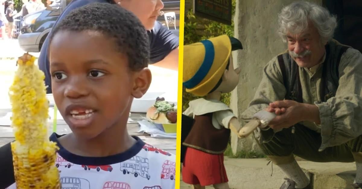 TikTok's Corn Kid Says He Doesn't Know Who Tom Hanks Is at Pinocchio Premiere