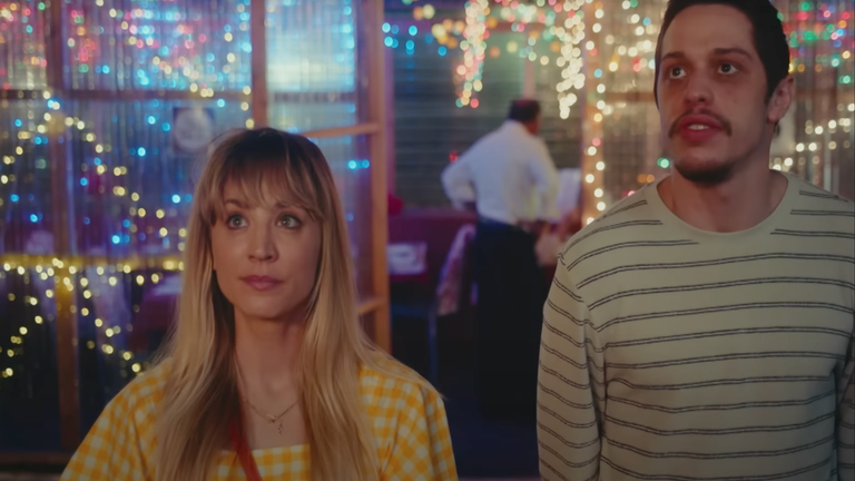 Kaley Cuoco and Pete Davidson's 'Meet Cute' Gets Sci-Fi Twist in First Trailer for Peacock Movie