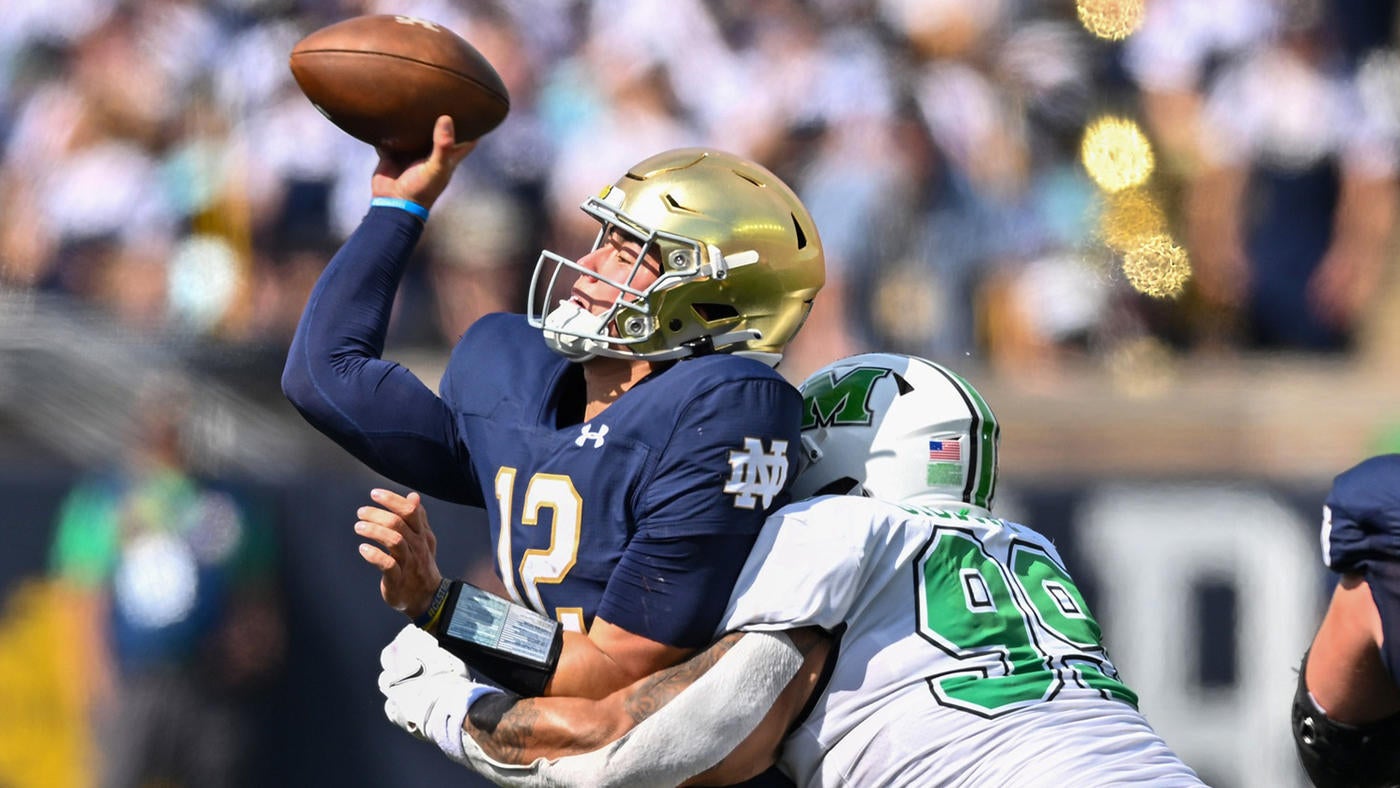 NCAA Football: Marshall at Notre Dame