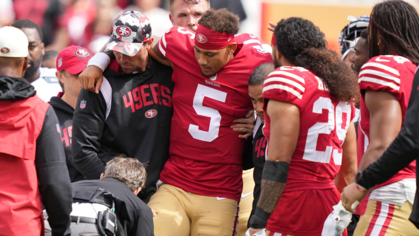49ers' Trey Lance likely out for 2022 season after suffering ankle injury vs. Seahawks, per report