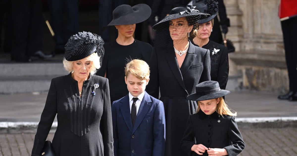 Queen Consort Camilla Caught on Camera Getting Frustrated With Princess Charlotte During Queen Elizabeth's Funeral.jpg