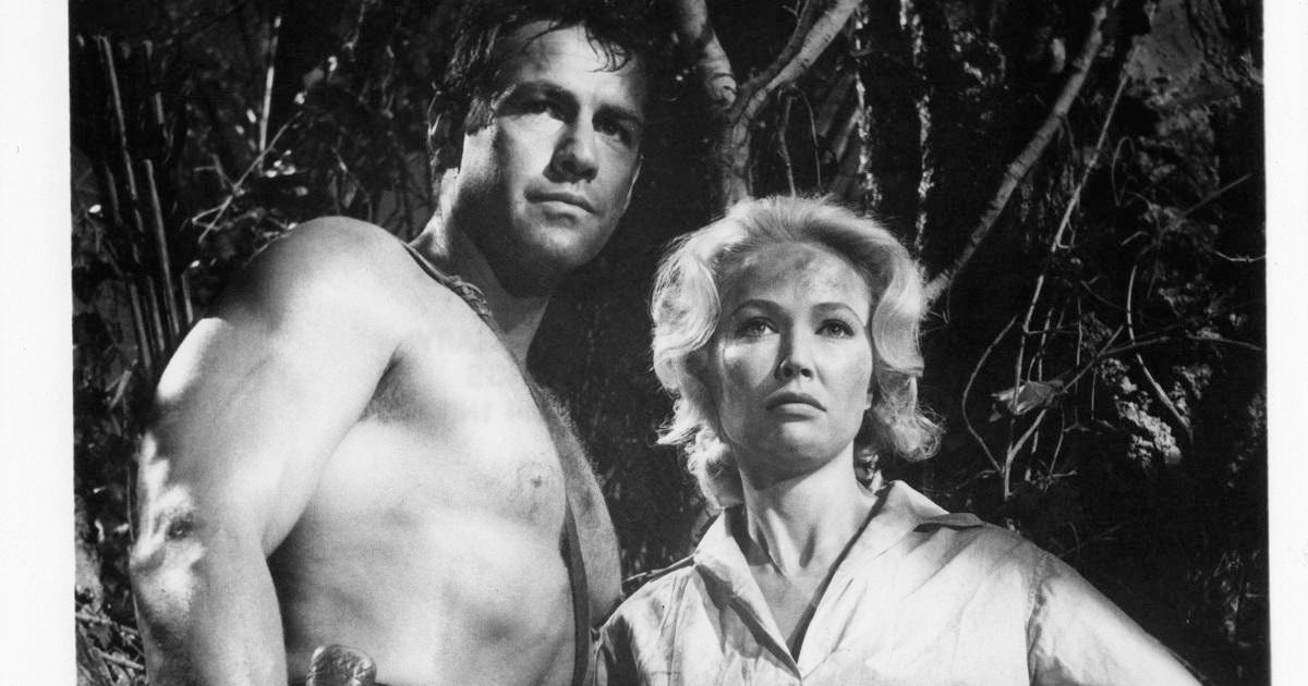 Gordon Scott And Sara Shane In 'Tarzan's Greatest Adventure'