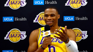 Lakers' Russell Westbrook (hamstring) sits out vs. Nuggets - ABC7