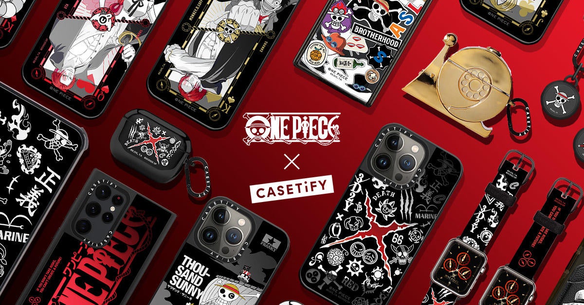 CASETiFY One Piece Pirate Black Collection For iPhone and Android 