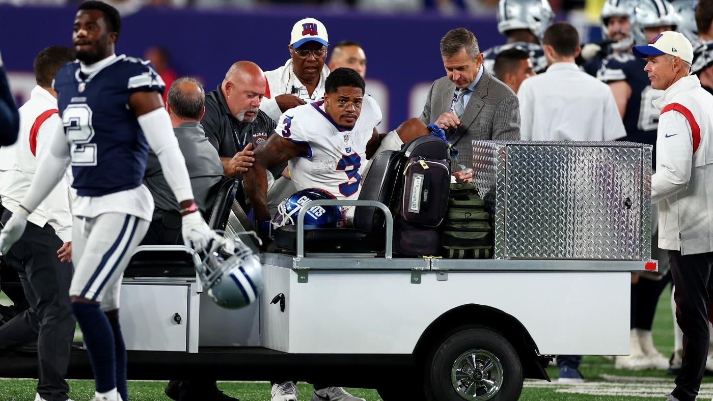 Giants' Sterling Shepard suffers season-ending torn ACL on final offensive play of loss to Cowboys