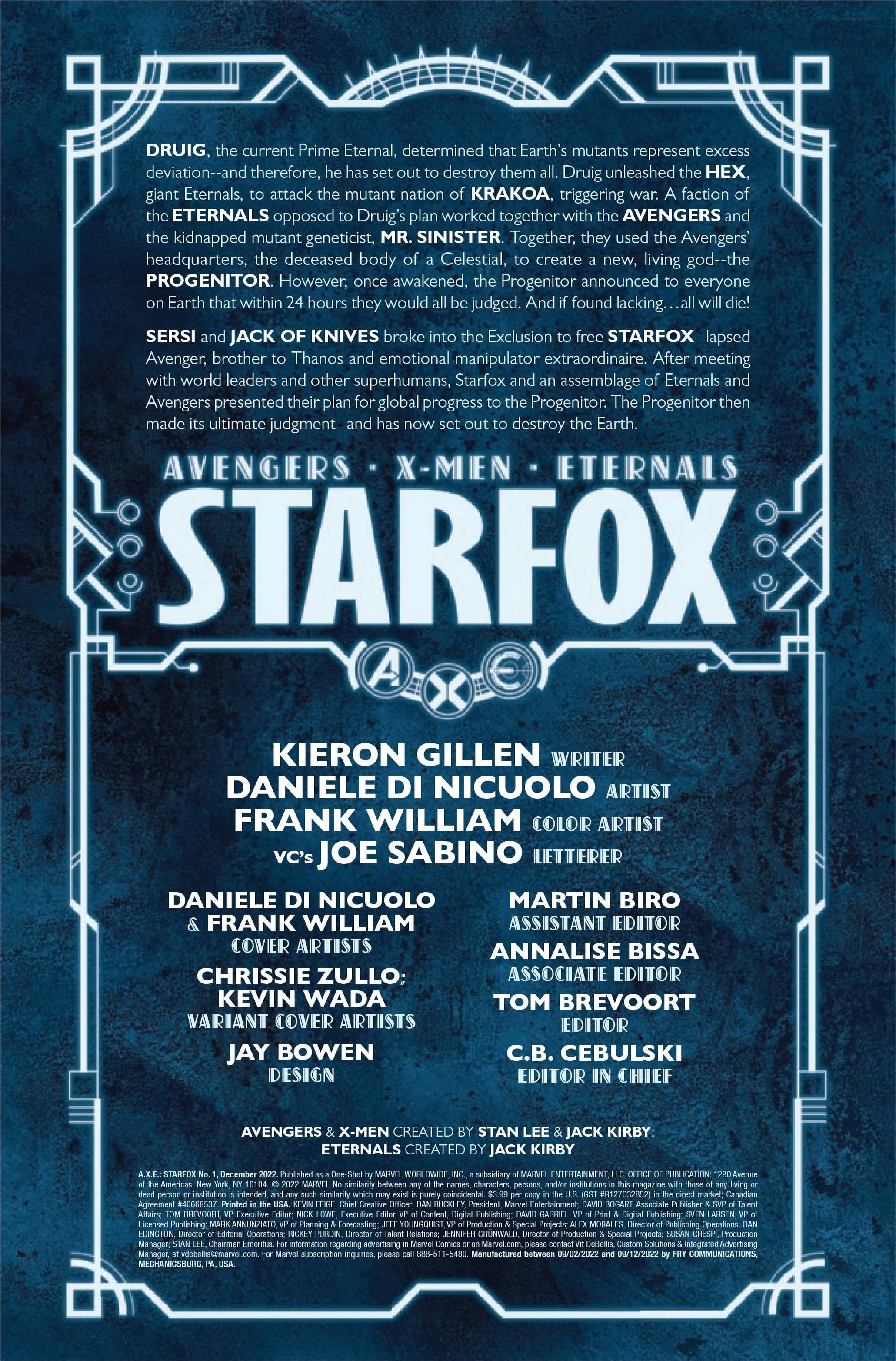 Starfox Pushes the Power of Love as the World Ends in Marvel's Judgment Day (Exclusive)
