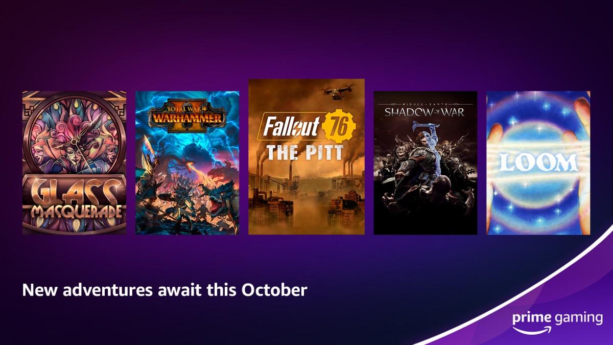 s Prime Gaming Free Games for October Revealed
