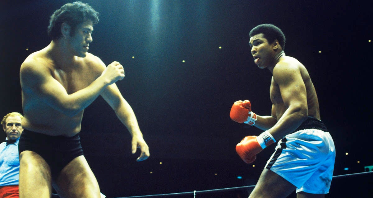 Muhammad Ali Fighting Antonio Inoki