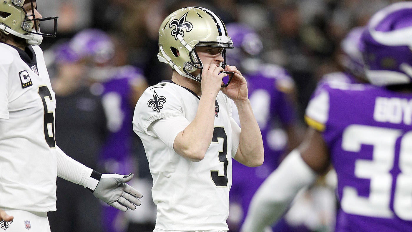 Wild NFL drama in London: Saints kicker Wil Lutz misses 61-yard field goal by inches on double-doink last play