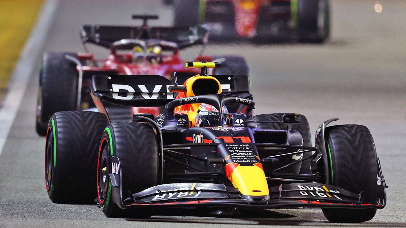 2022 Formula 1 Sergio Perez wins Singapore Grand Prix despite penalty