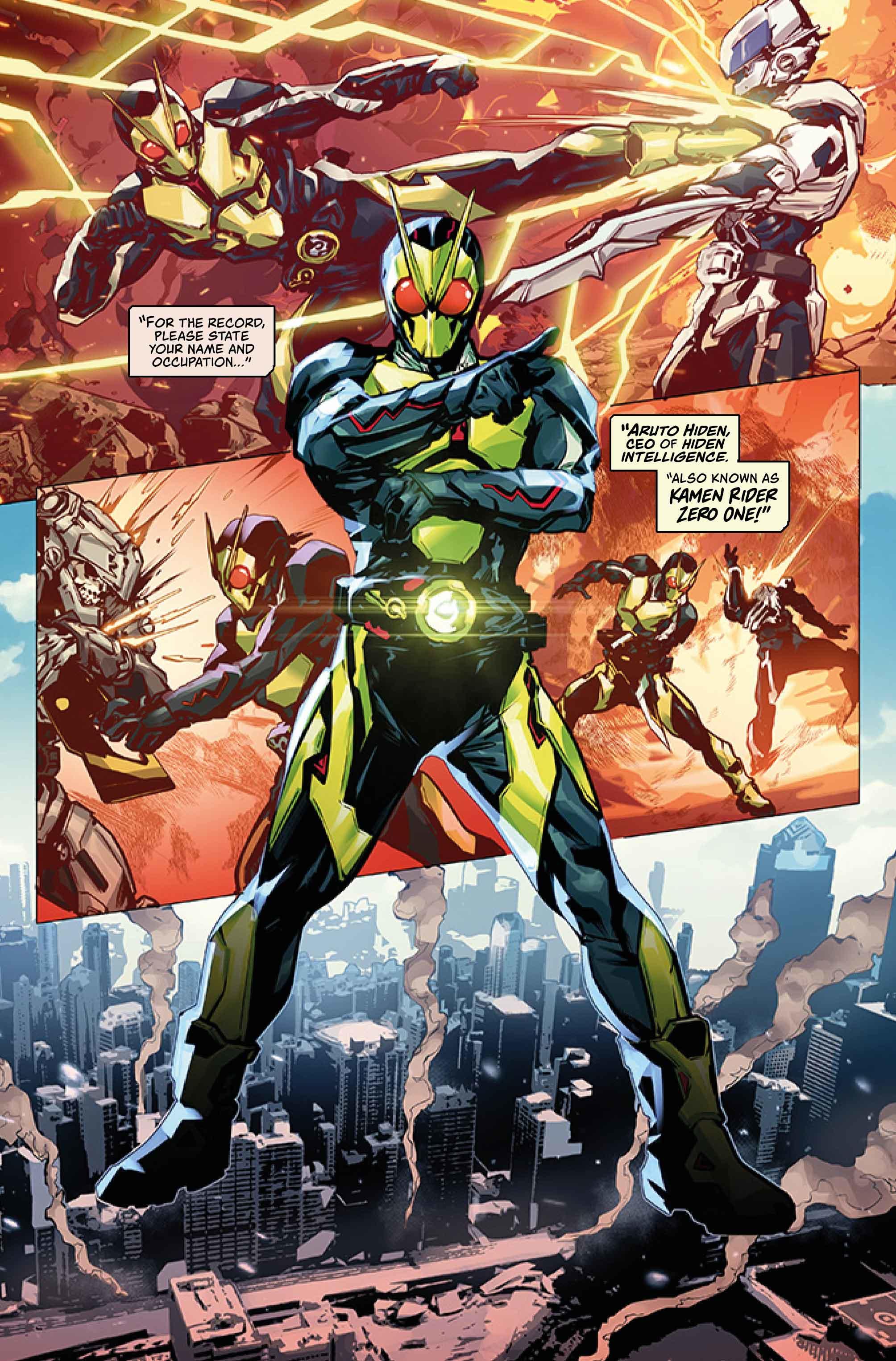 Kamen Rider Zero-One #1 Releases First Look By Titan Comics