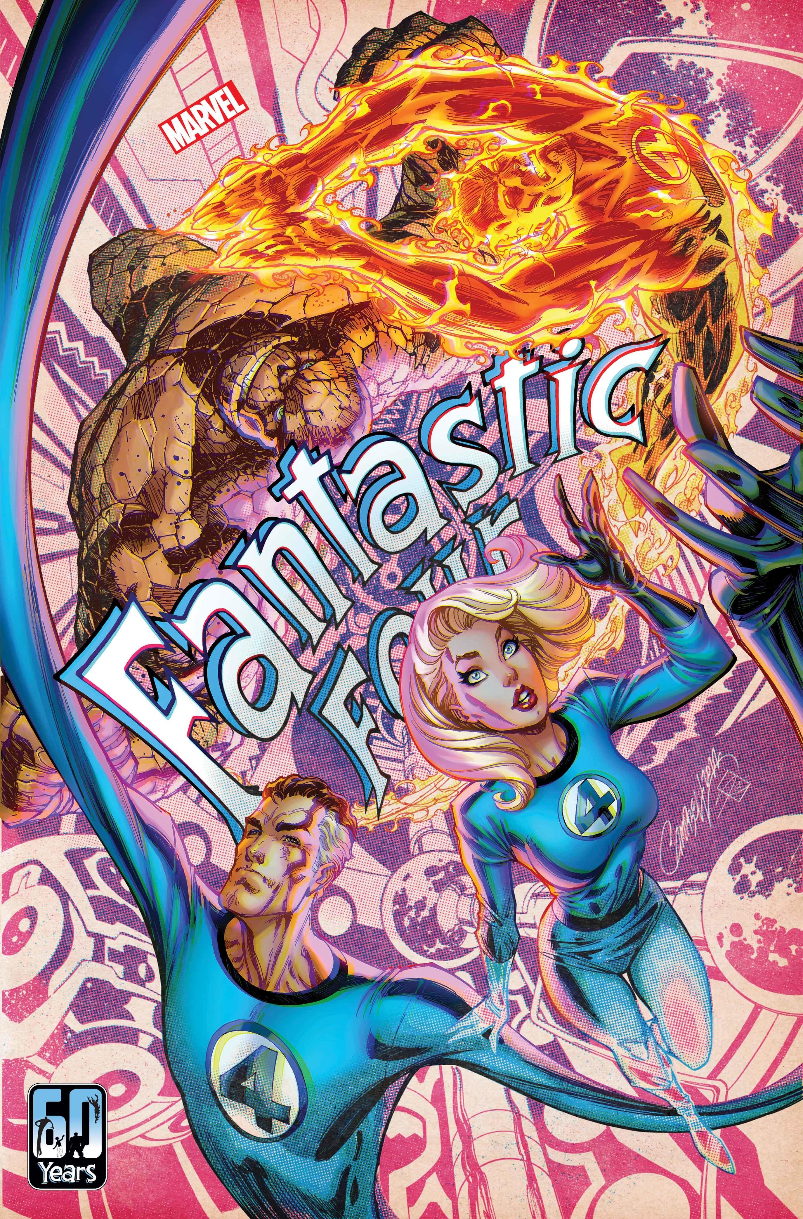 Marvel’s Fantastic Four Relaunch Gets a 60th Anniversary Variant Cover by J. Scott Campbell