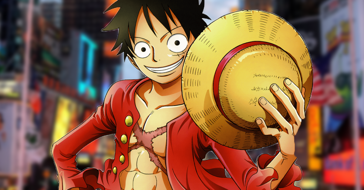 Luffy & The Straw Hat Pirates Take Over New York City's Times