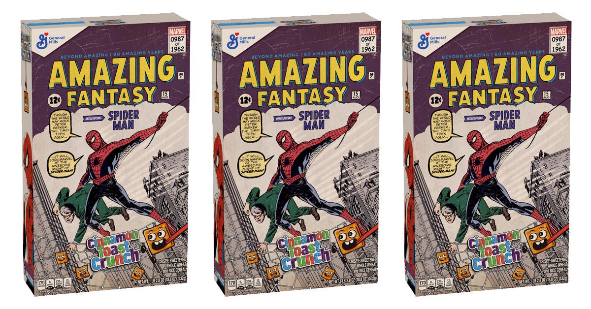 Cinnamon Toast Crunch, Marvel release 'The Amazing Spider-Man'  limited-edition collectible box