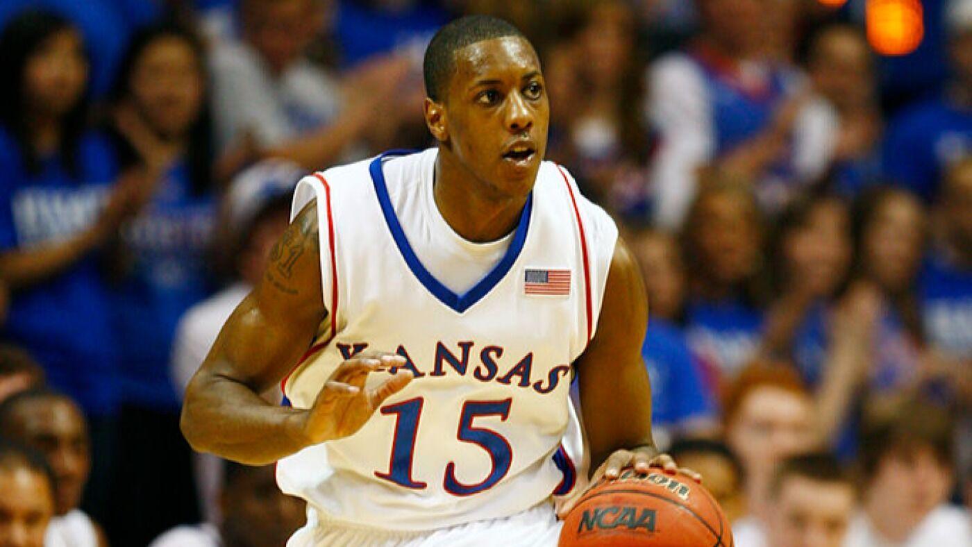 WATCH: Former Kansas star Mario Chalmers sinks half-court shot at Late Night in the Phog