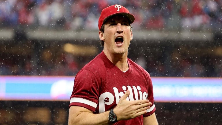 Miles Teller Celebrates Philadelphia Phillies Clinching World Series Berth