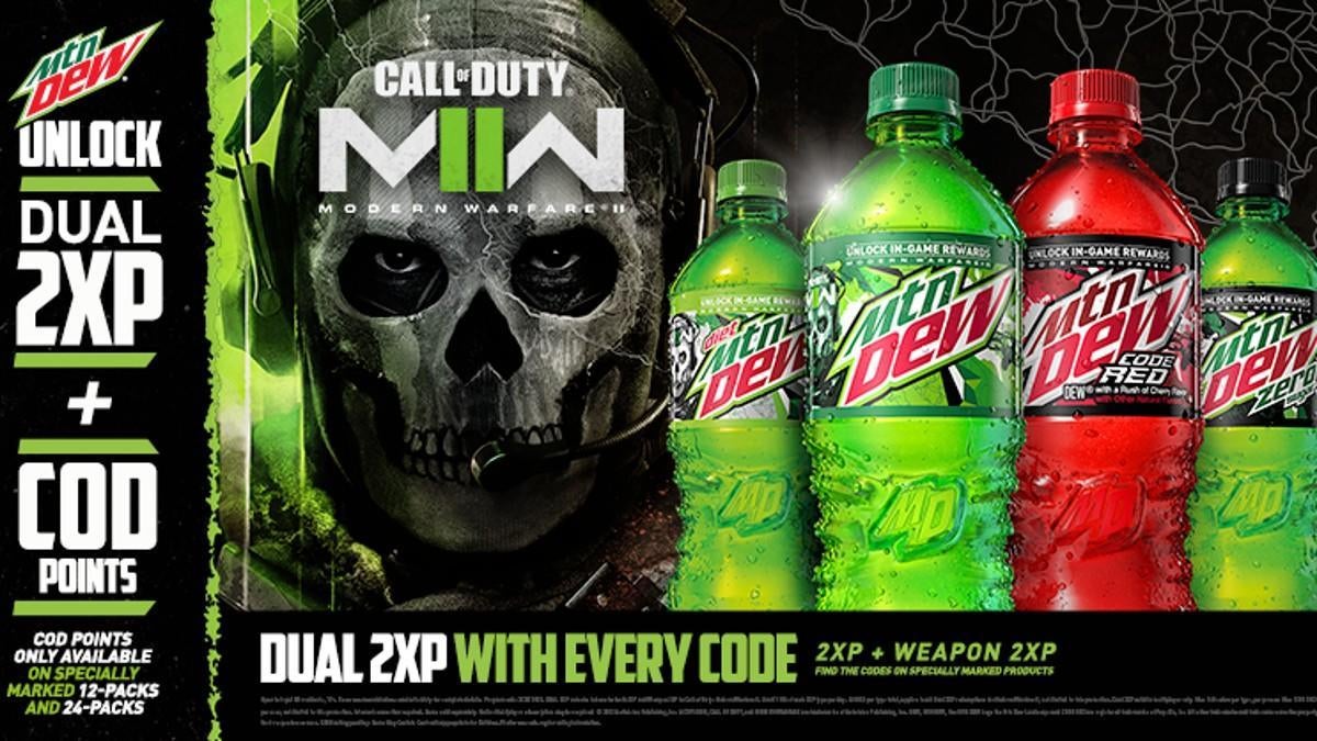 How to easily redeem Modern Warfare 2 double XP codes from MTN Dew and  Little Caesars