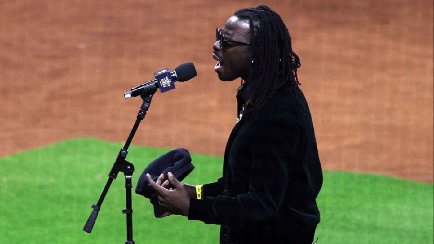 World Series: Black Pumas singer Eric Burton botches national anthem lyrics before Phillies vs. Astros