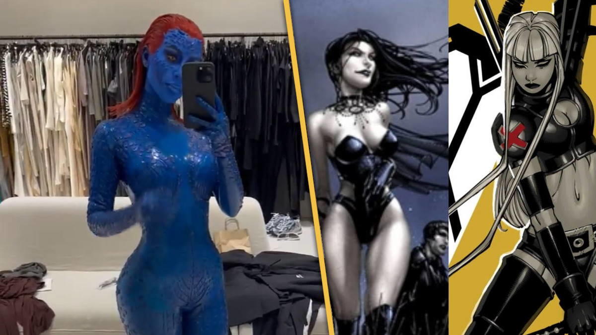 Kim Kardashians Mystique Joined By Olivia Pierson As Magik And Natalie Halcro As Selene For 8764