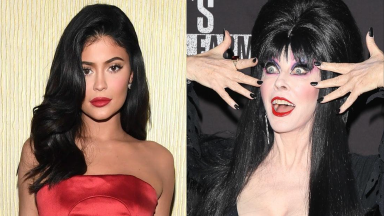 Elvira Suddenly Shades Kylie Jenner's Halloween Costume of Her
