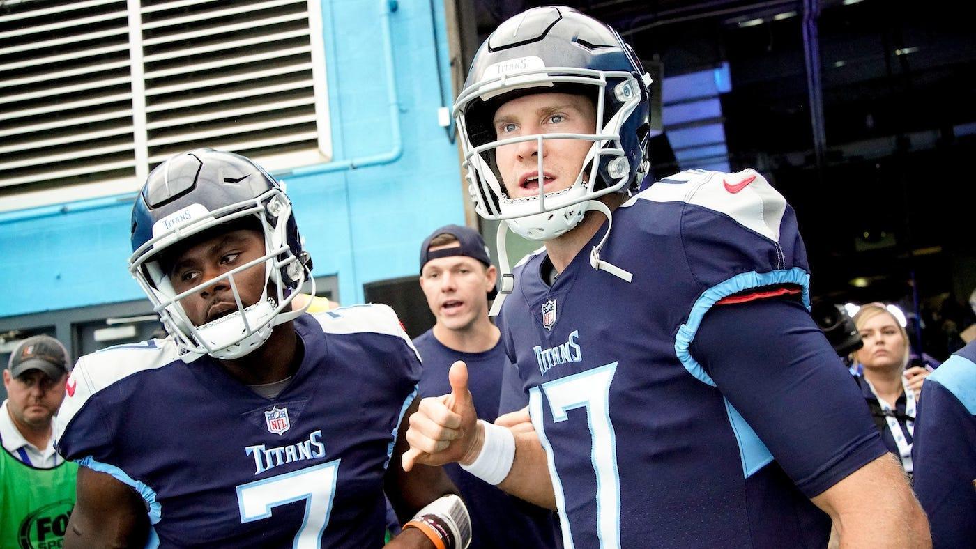 Titans' Ryan Tannehill questionable vs. Chiefs with ankle injury; veteran QB likely game-time decision