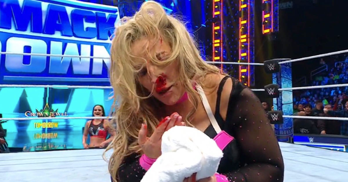 Natalya Suffers Broken Nose