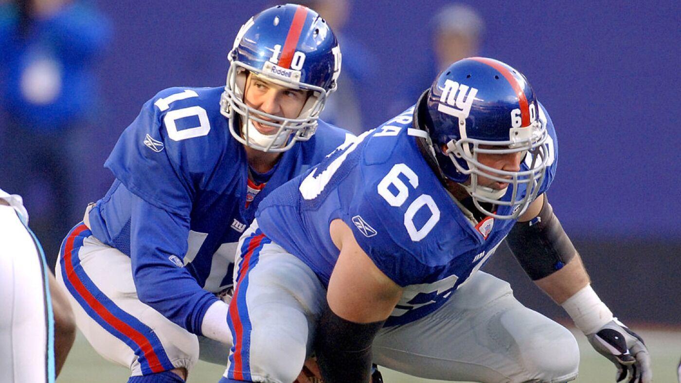 LOOK: Giants legends Eli Manning, Shaun O'Hara take shots with rapper Fivio Foreign in recording studio