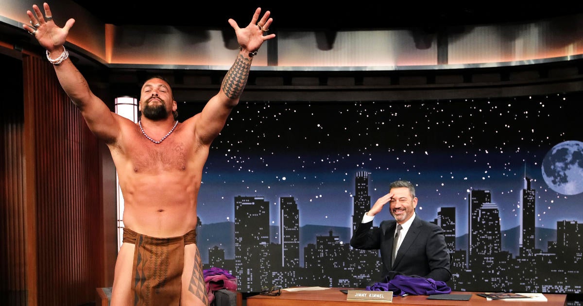 Jason Momoa Strips Down Bares His Butt In Traditional Hawaiian Malo On Jimmy Kimmel Live 3637