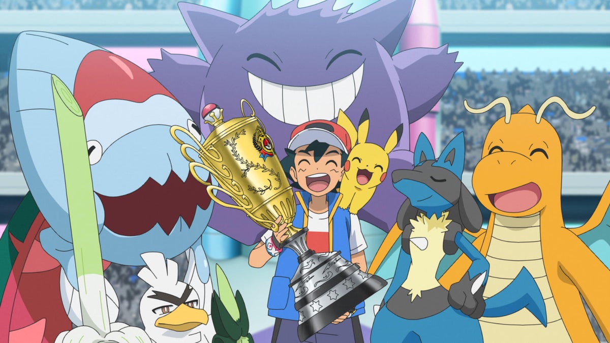 Pokemon Journeys Releases New Art of Ash Ketchum And His Championship Team