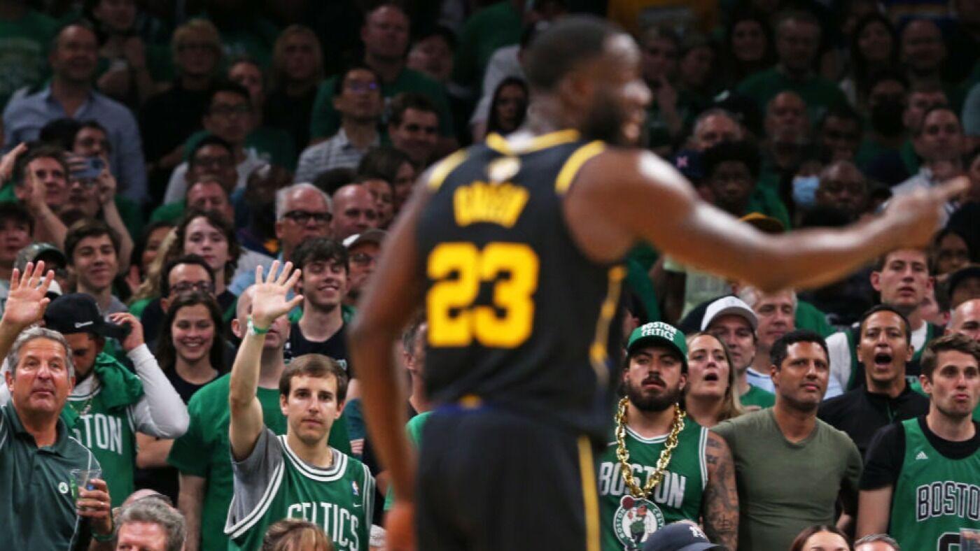 
                        Warriors' Draymond Green says Celtics fans called him the N-word during the 2022 NBA Finals
                    