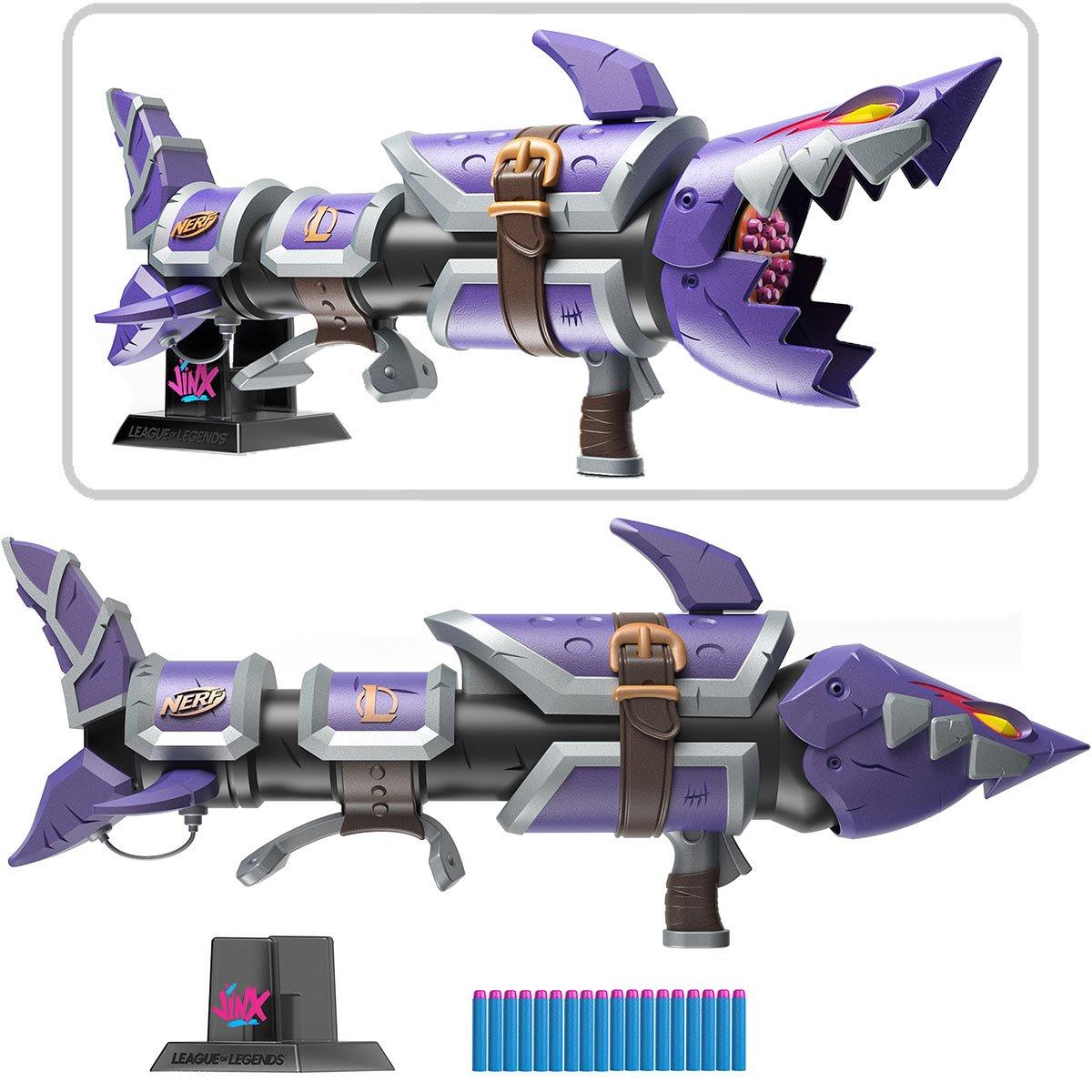 NERF LMTD x League of Legends Jinx Fishbones Blaster Is Sale Now