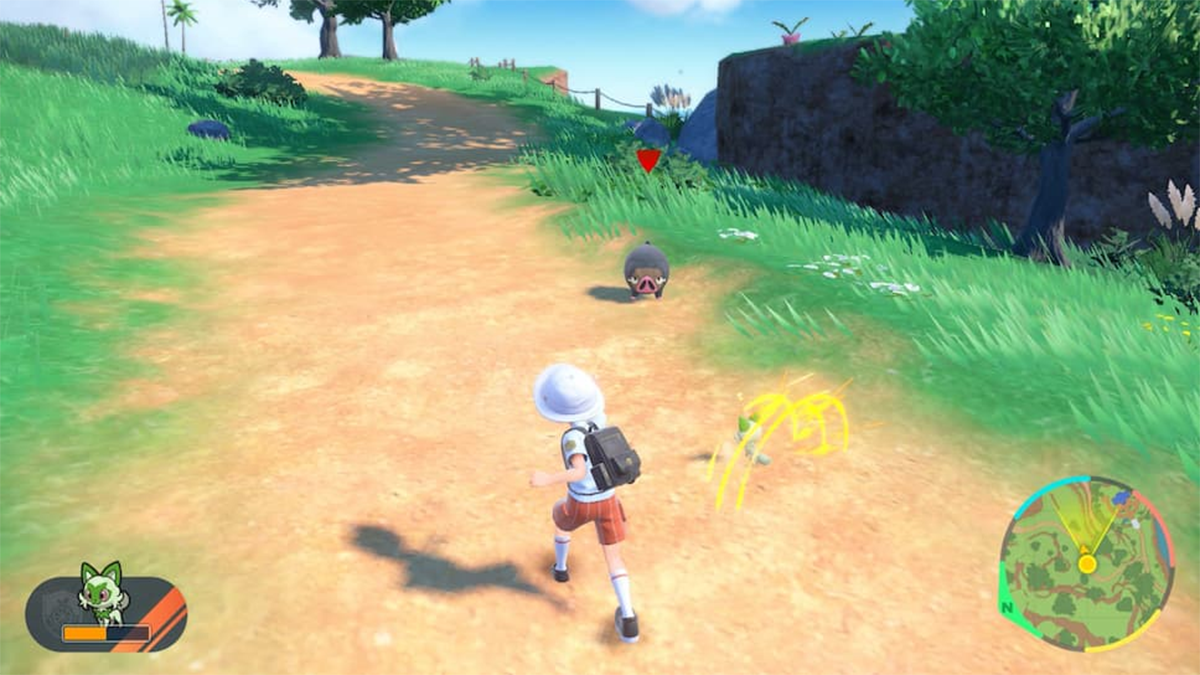 Pokemon Scarlet & Violet trainer chases down sprinting Shiny in