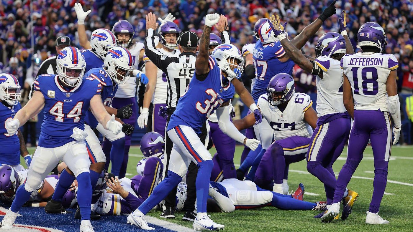 Officials fail to see Bills defense had 12 men on the field during goal line play vs. Vikings in overtime