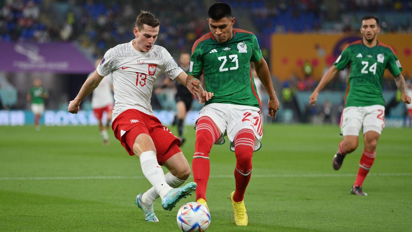 Mexico 0-0 Poland: Robert Lewandowski has penalty saved in World