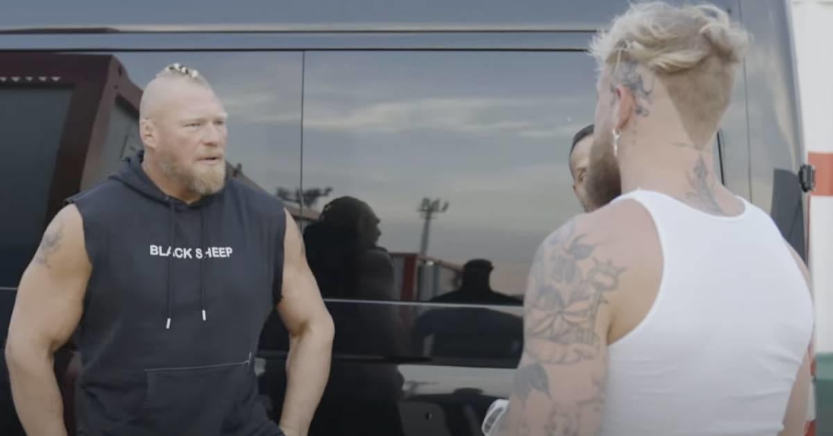 Watch: Brock Lesnar Endorses Jake Paul and Logan Paul Ahead of WWE Crown Jewel