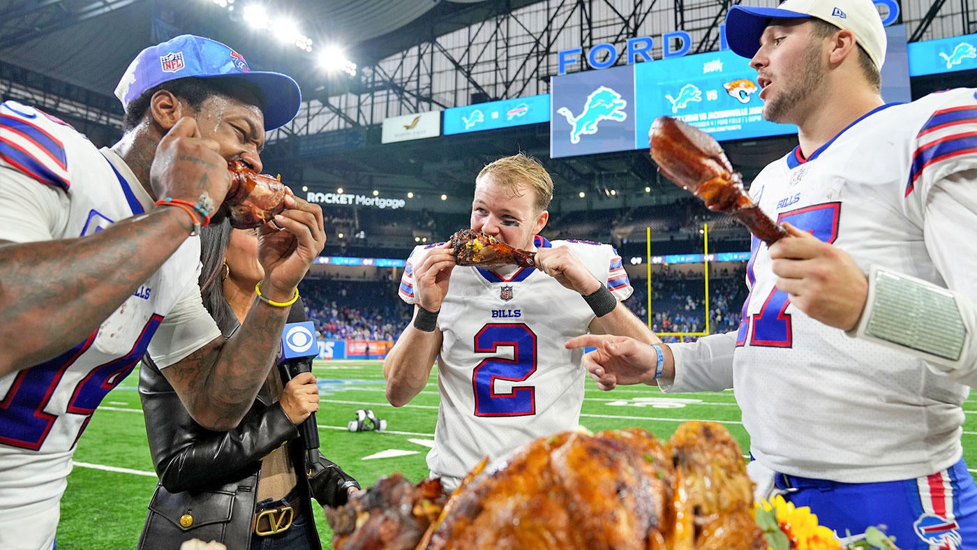 NFL Thanksgiving Day grades: Bills earn 'A-' for preventing Lions upset; clock management hurts Detroit effort