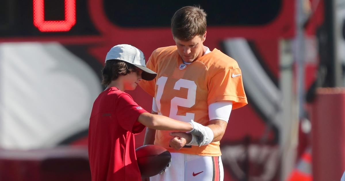 Tom Brady Shares Photo of Son Jack Throwing Football with Buccaneers