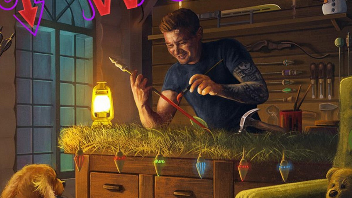 Jeremy Renner Shares Perfect Holiday Card to Celebrate Hawkeye Jeremy Renner Shares Perfect Holiday Card to Celebrate Hawkeye