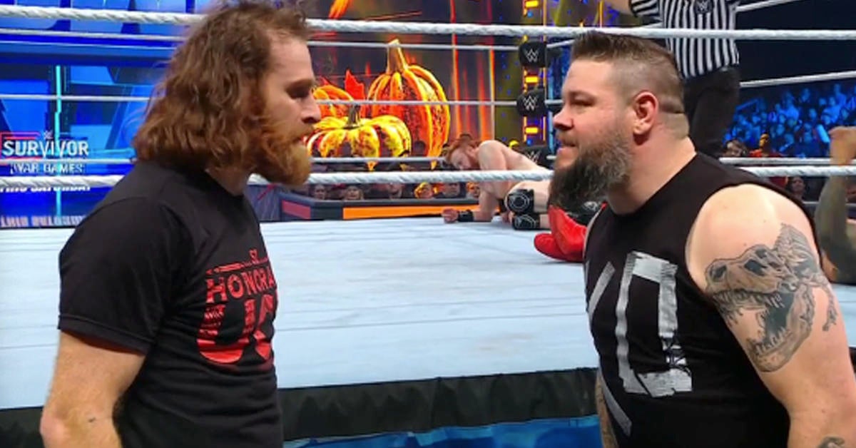 Kevin Owens Blocks Sami Zayn and The Bloodline From WWE War Games Advantage