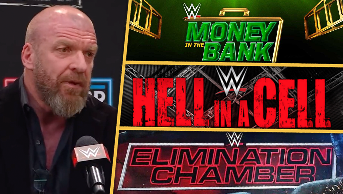 TRIPLE H WWE HELL IN A CELL MONEY IN THE BANK ELIMINATION CHAMBER