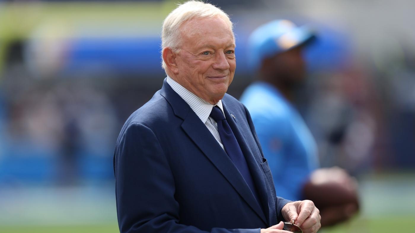 WATCH: Dallas Cowboys owner Jerry Jones asks for Jack Daniels shot after coughing fit during live broadcast