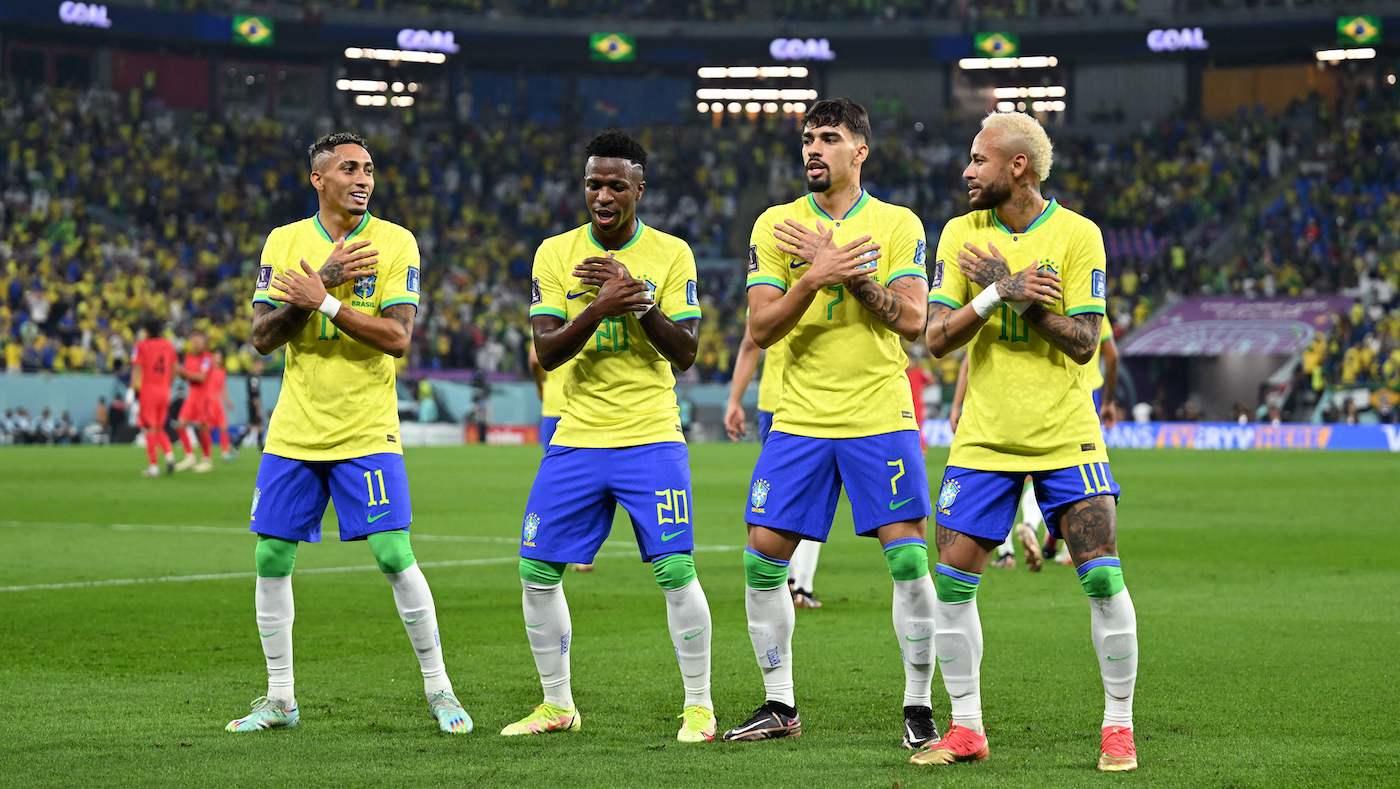 Vinicius Jr, Raphinha, Lucas Paqueta and Neymar