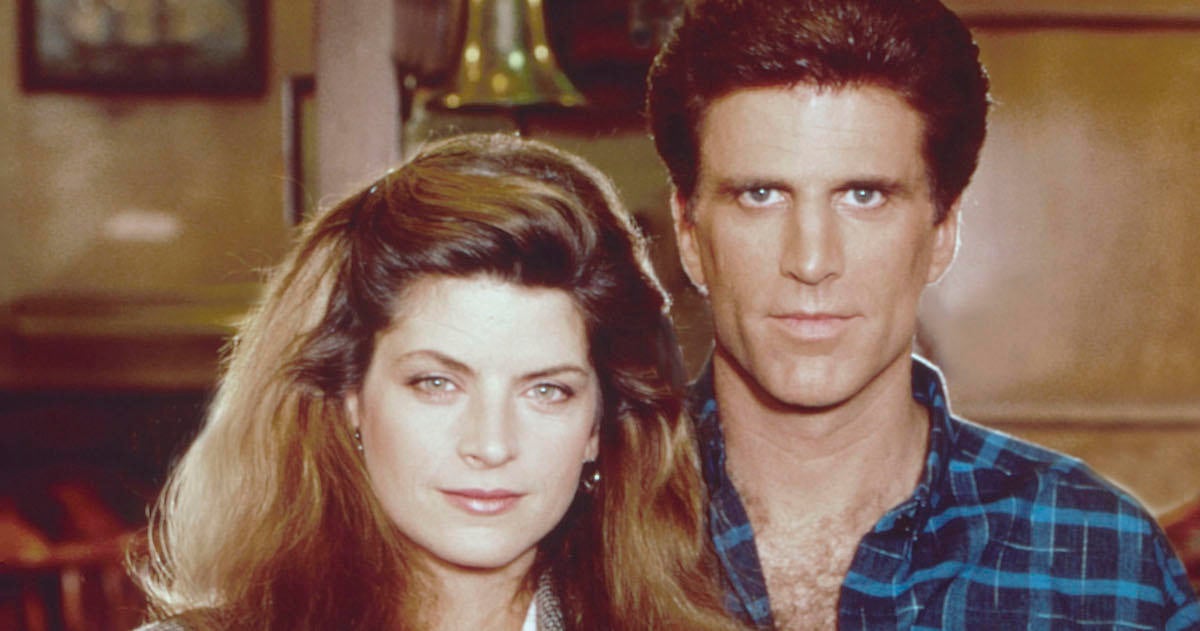 Cheers Stars Kirstie Alley and Ted Danson Season 1 Portrait Session 1983