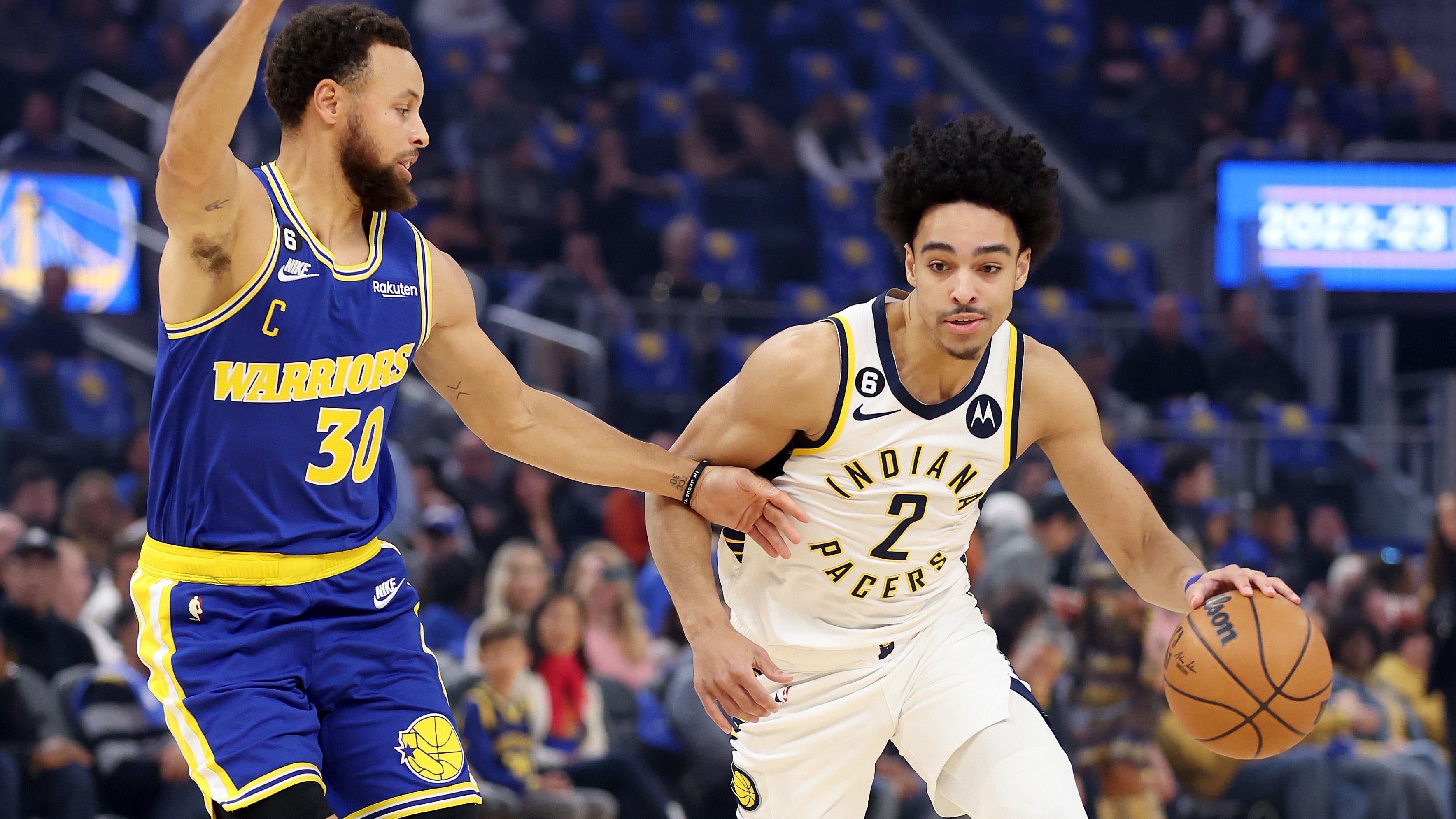 Pacers rookie Andrew Nembhard upstages Stephen Curry with a performance he'll never forget