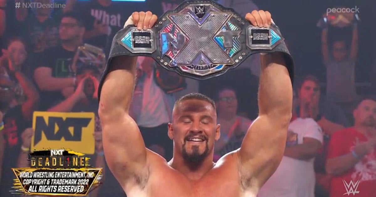 WWE's Bron Breakker Retains NXT Championship At Deadline