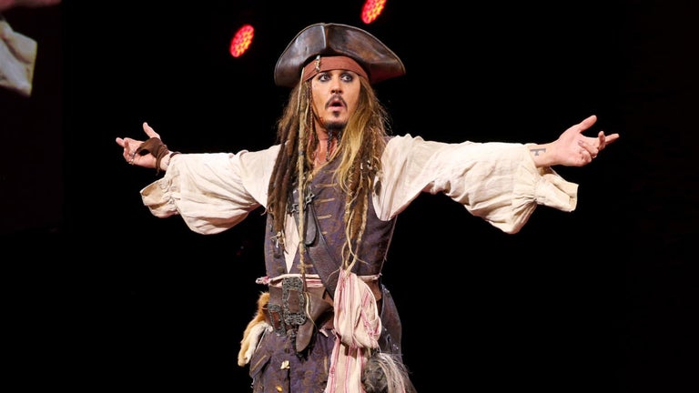 Johnny Depp Once Again Steps Into Character as Captain Jack Sparrow