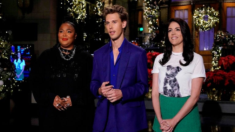 'SNL': Austin Butler Sings 'Blue Christmas' to Cecily Strong as She Exits Series