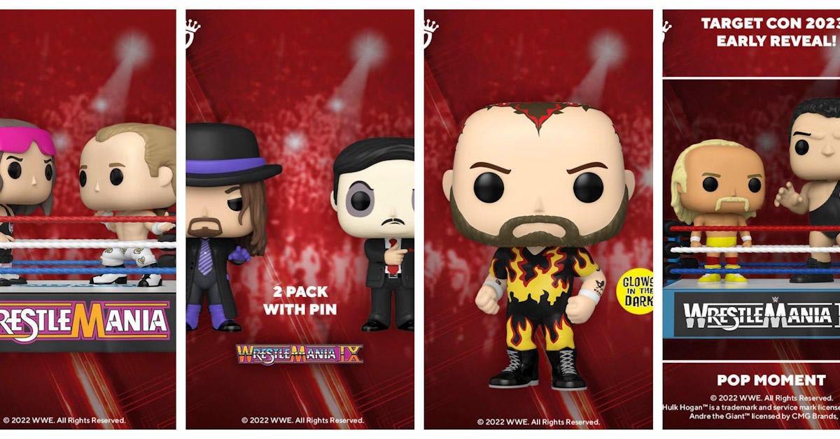 New WWE Funko Pops: Wrestlemania Pop Moments, Bam Bam Bigelow, and