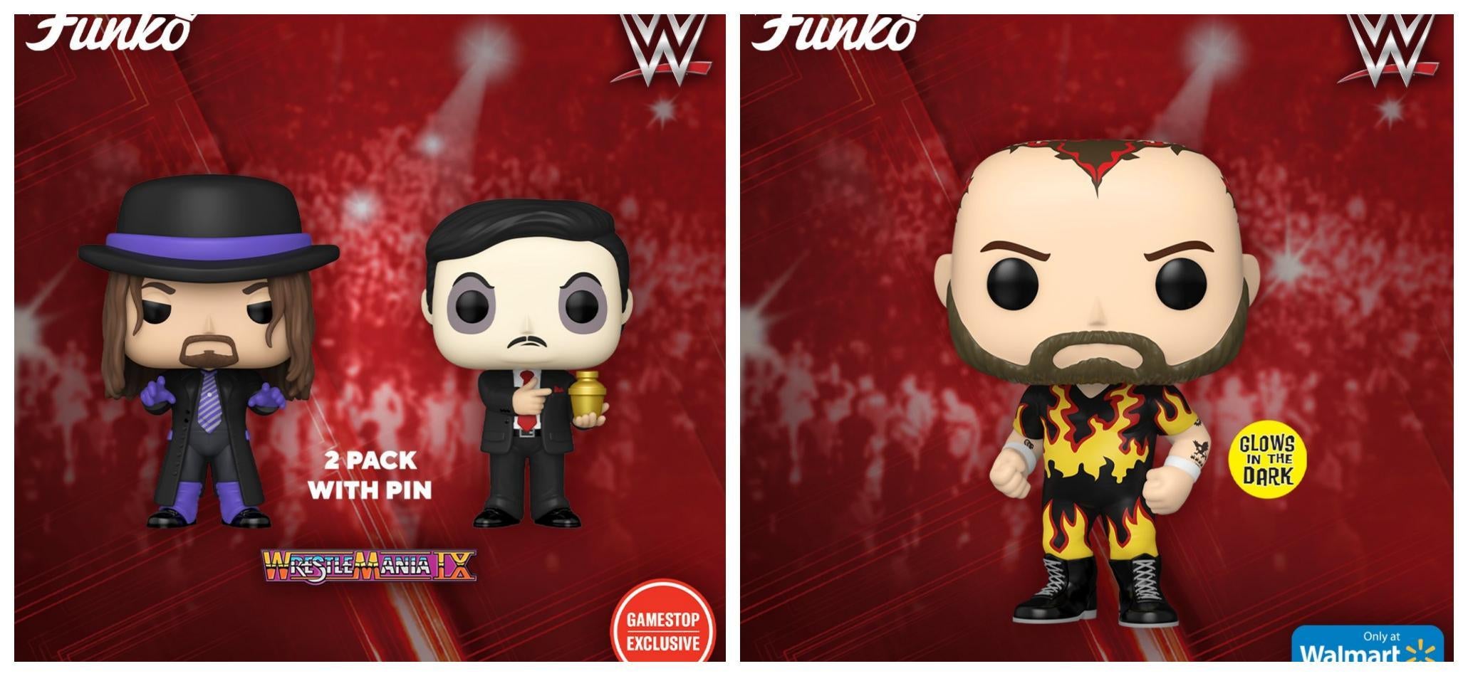 New WWE Funko Pops: Wrestlemania Pop Moments, Bam Bam Bigelow, and